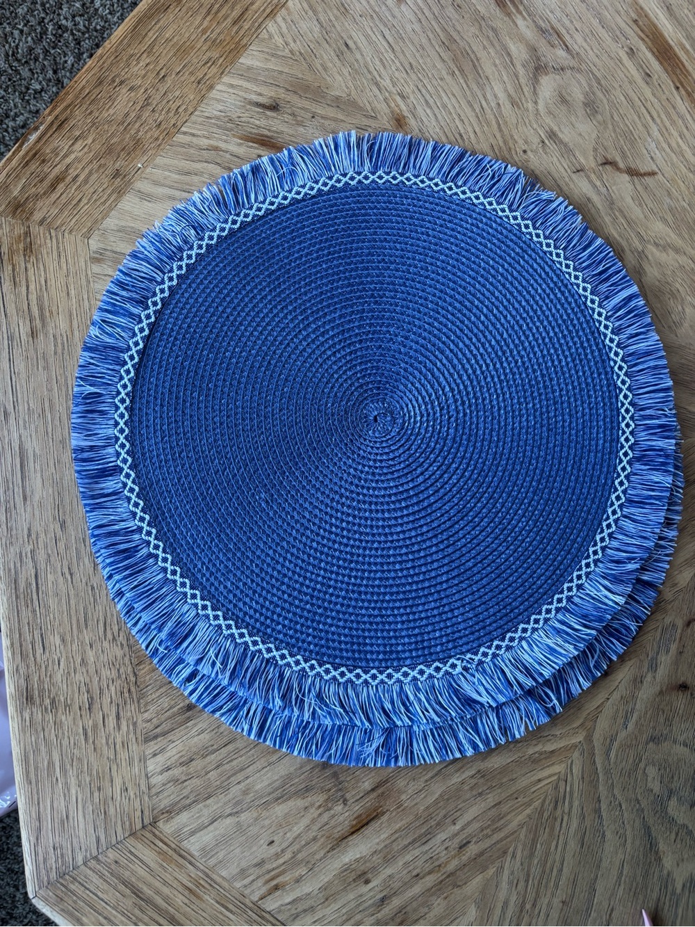 Nautical cottage wedding placemats
